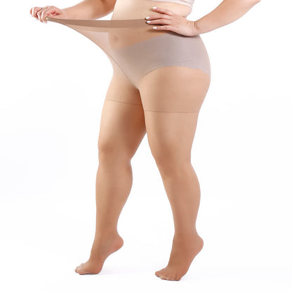 Collants de couleur unie grande taille (3 paires) - image 14