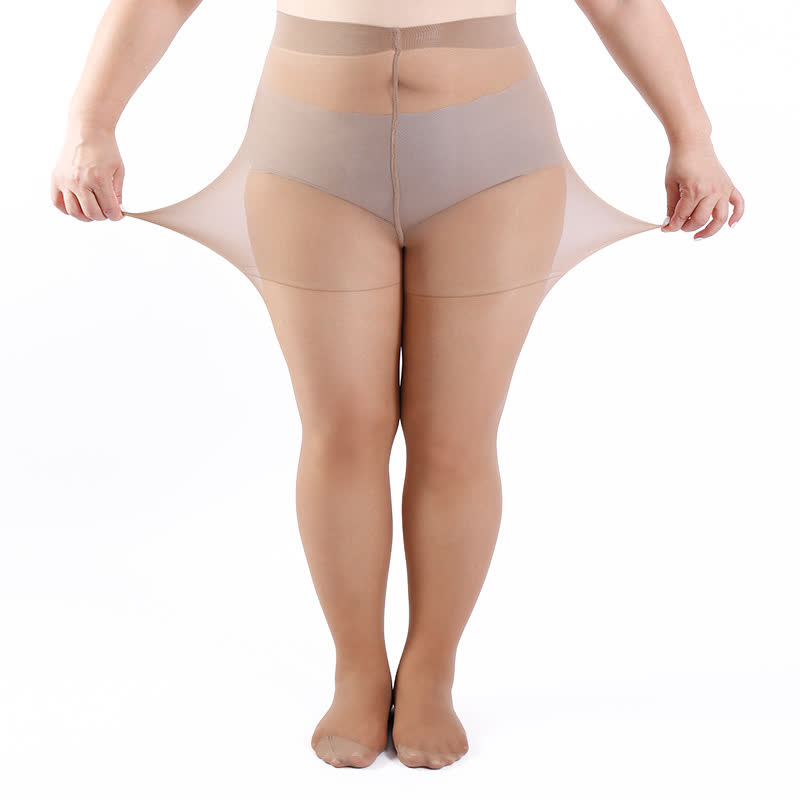 Collants de couleur unie grande taille (3 paires) - image 19