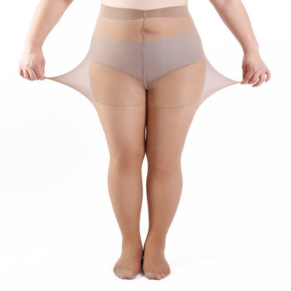 Collants de couleur unie grande taille (3 paires)