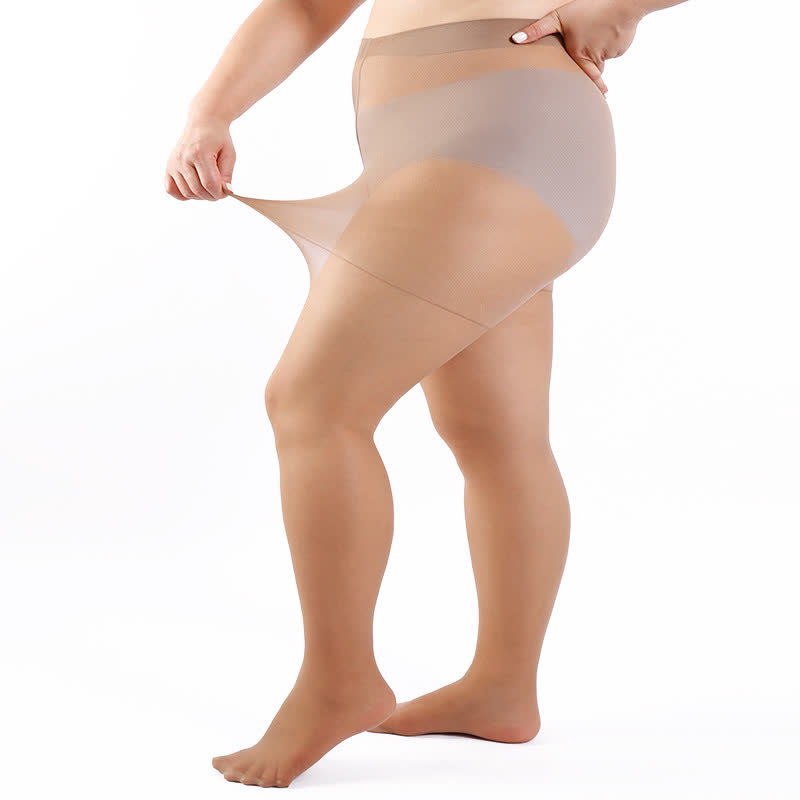 Collants de couleur unie grande taille (3 paires)