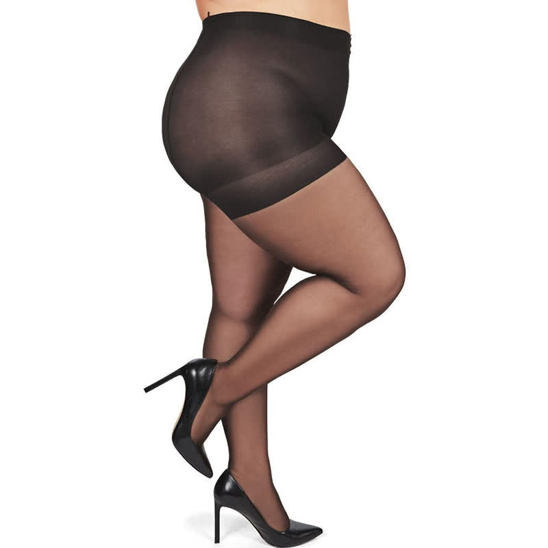 Collants de couleur unie grande taille (3 paires) - image 10