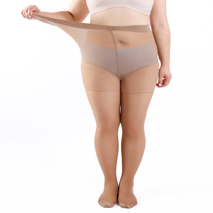 Collants de couleur unie grande taille (3 paires) - image 15