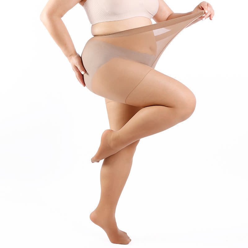 Collants de couleur unie grande taille (3 paires) - image 18