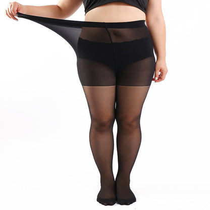 Collants de couleur unie grande taille (3 paires) - image 4