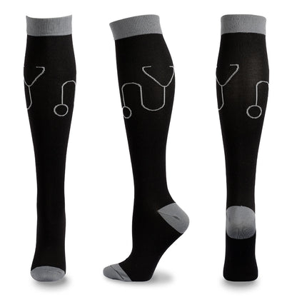 Chaussettes de compression à imprimé médical (5 paires) - D - L/XL - image 10