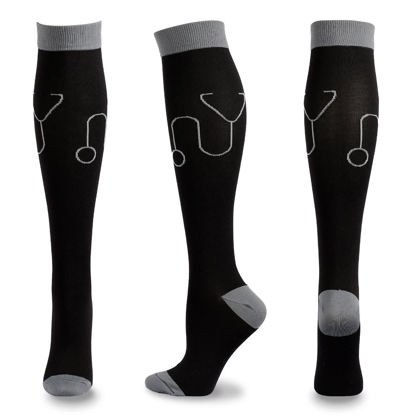 Chaussettes de compression à imprimé médical (5 paires)