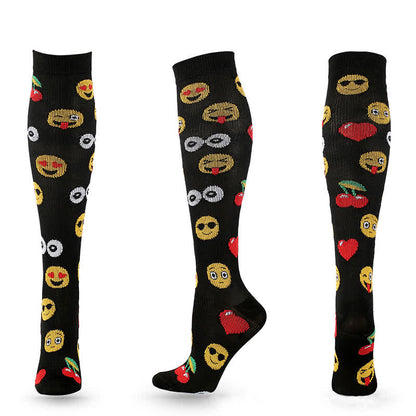 Chaussettes de compression à imprimé amusant (4 paires)