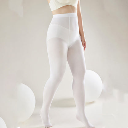 Collants de danse à pieds blancs (2 paires) - Blanc - Convient jusqu'à 220 lb - image 0