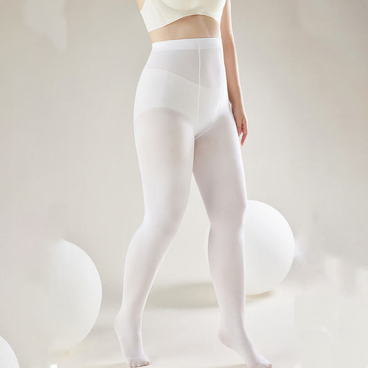 Collants de danse à pieds blancs (2 paires) - Blanc - Convient jusqu'à 220 lb - image 0