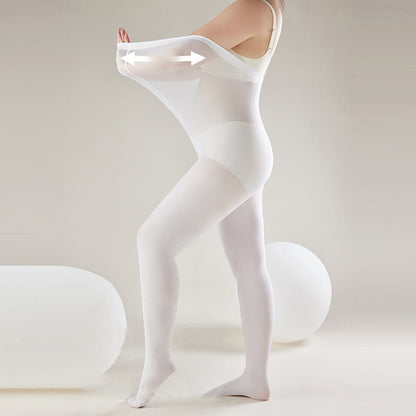 Collants de danse à pieds blancs (2 paires)