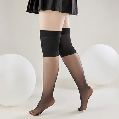Chaussettes hautes transparentes à enfiler au genou (3 paires)