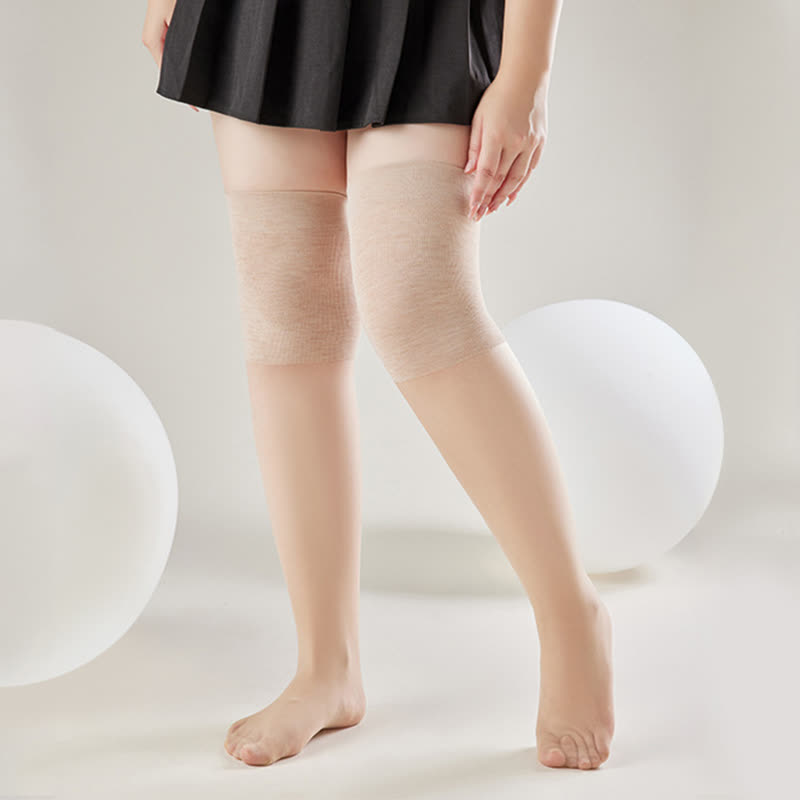 Chaussettes hautes transparentes à enfiler au genou (3 paires)