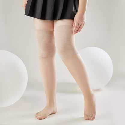 Chaussettes hautes transparentes à enfiler au genou (3 paires)