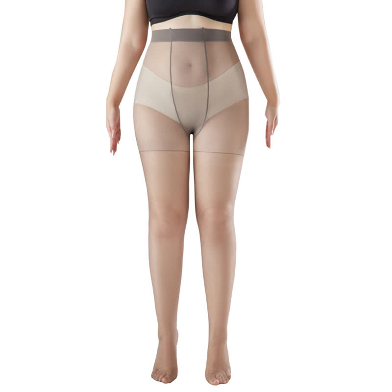 Collants transparents ultra-fins taille haute anti-accrocs (2 paires)