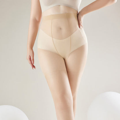 Collants transparents ultra-fins taille haute anti-accrocs (2 paires)