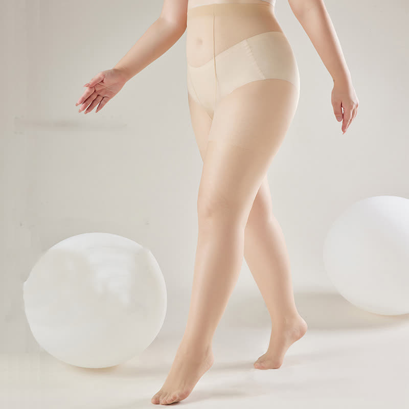 Collants transparents ultra-fins taille haute anti-accrocs (2 paires) - image 3