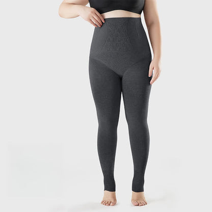 Collants taille haute à bout ouvert de couleur unie - Gris foncé - Convient jusqu'à 220 lb - image 1