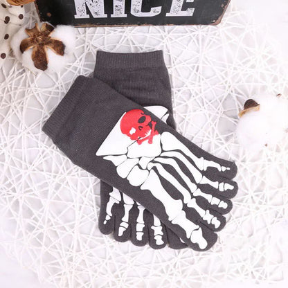 Chaussettes à imprimé tête de mort et griffes (6 paires)