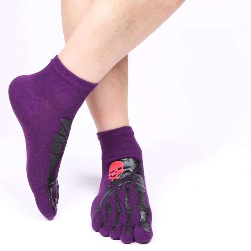 Chaussettes à imprimé tête de mort et griffes (6 paires)