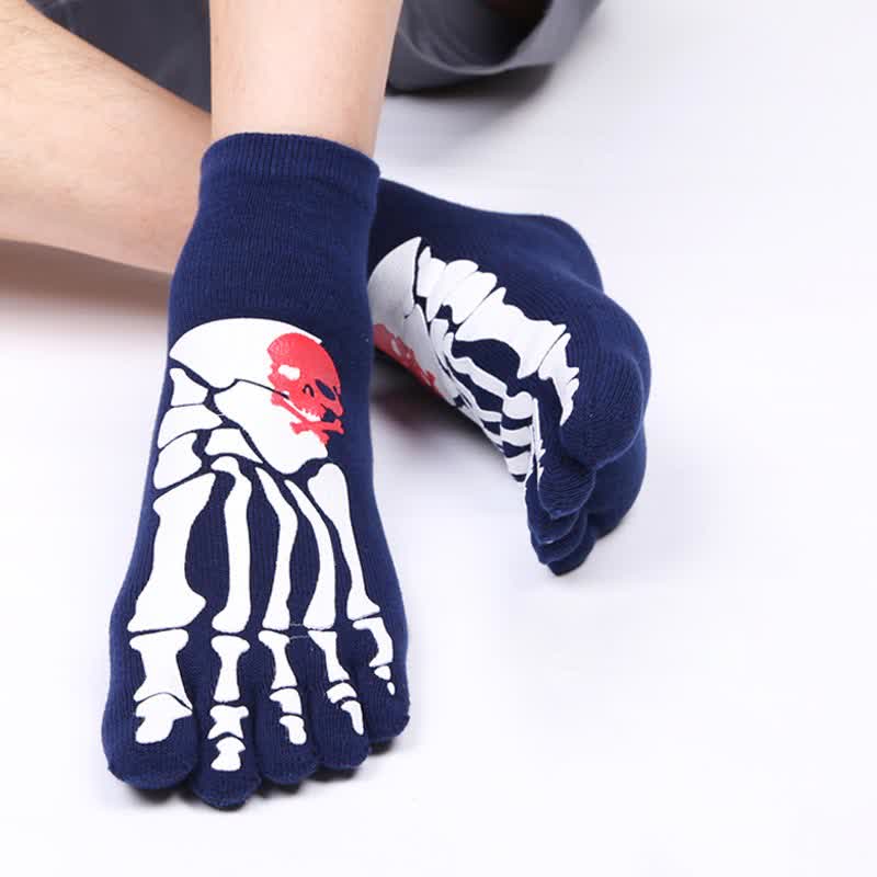 Chaussettes à imprimé tête de mort et griffes (6 paires)