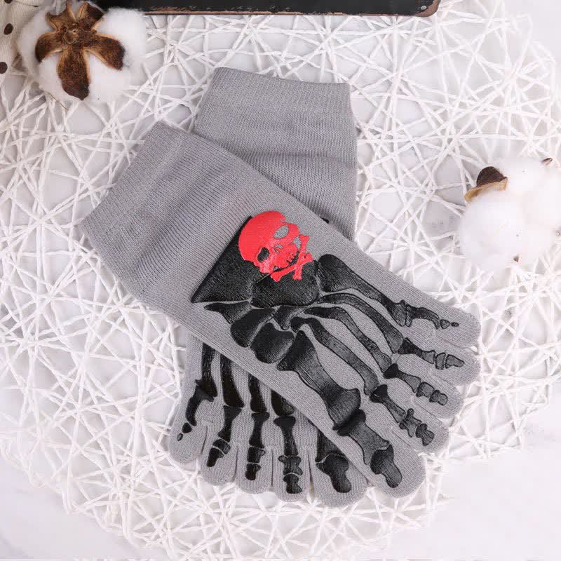 Chaussettes à imprimé tête de mort et griffes (6 paires)