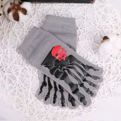 Chaussettes à imprimé tête de mort et griffes (6 paires)