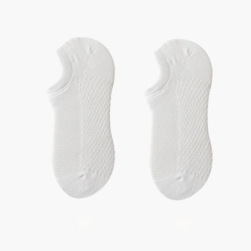 Chaussettes invisibles ultra-fines en maille respirante grande taille (8 paires)