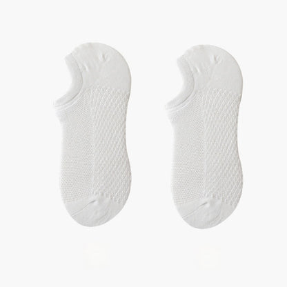 Chaussettes invisibles ultra-fines en maille respirante grande taille (8 paires)