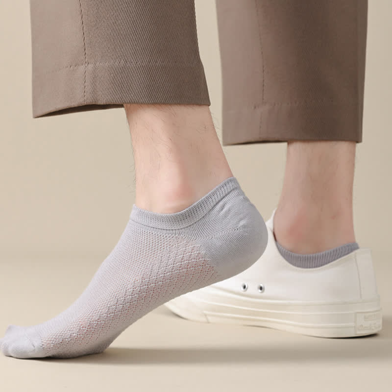 Chaussettes invisibles ultra-fines en maille respirante grande taille (8 paires)