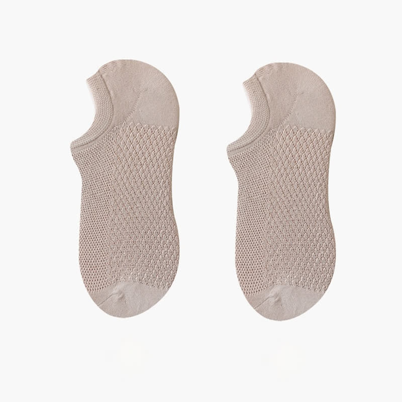 Chaussettes invisibles ultra-fines en maille respirante (8 paires) - Kaki - EU42-48 (US8.5-13) - image 15