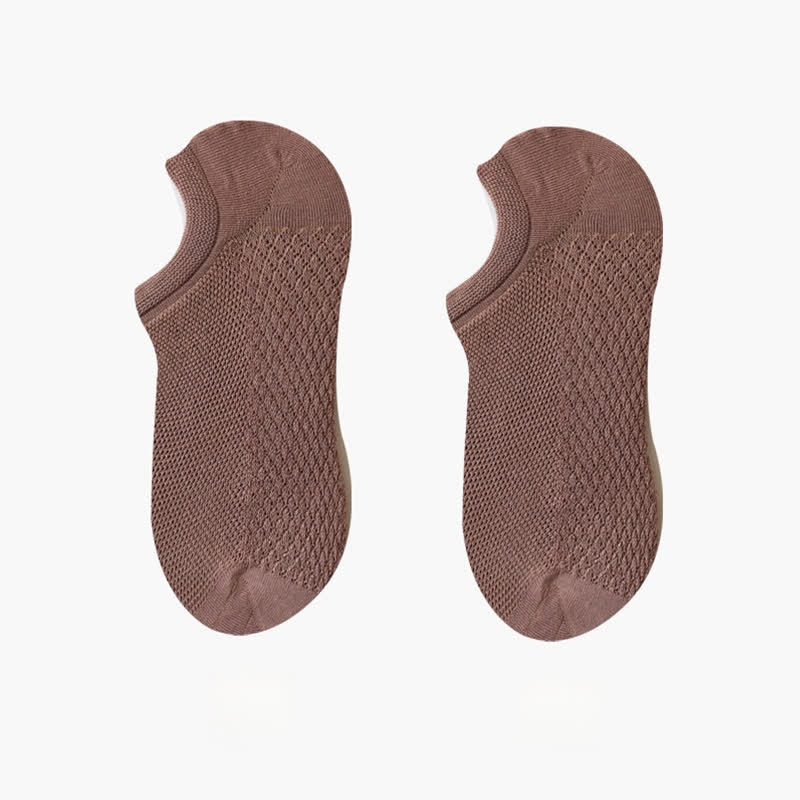Chaussettes invisibles ultra-fines en maille respirante (8 paires) - Café - EU42-48 (US8.5-13) - image 16