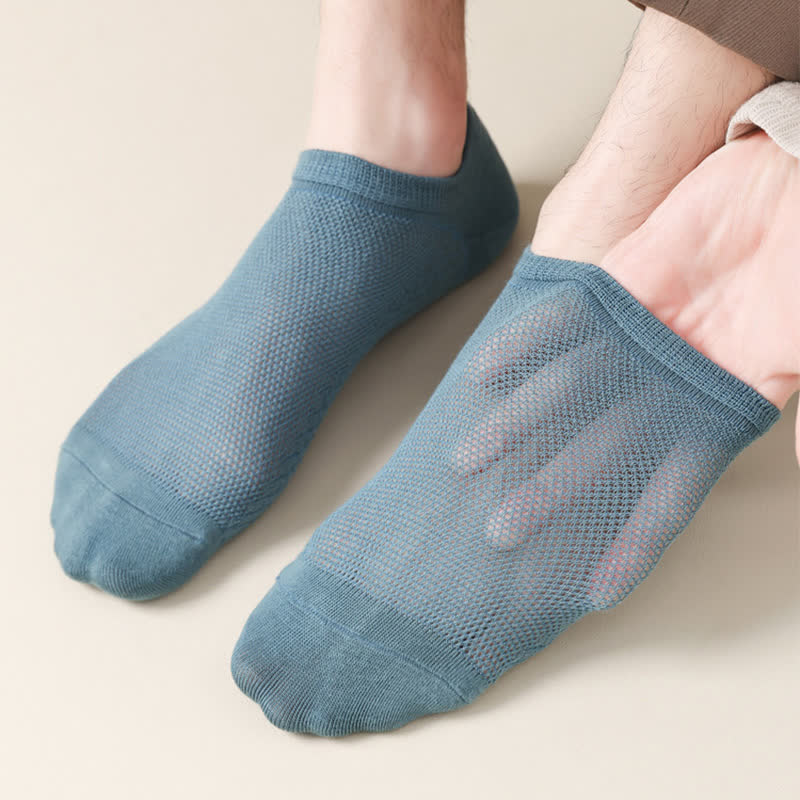 Chaussettes invisibles ultra-fines en maille respirante grande taille (8 paires)