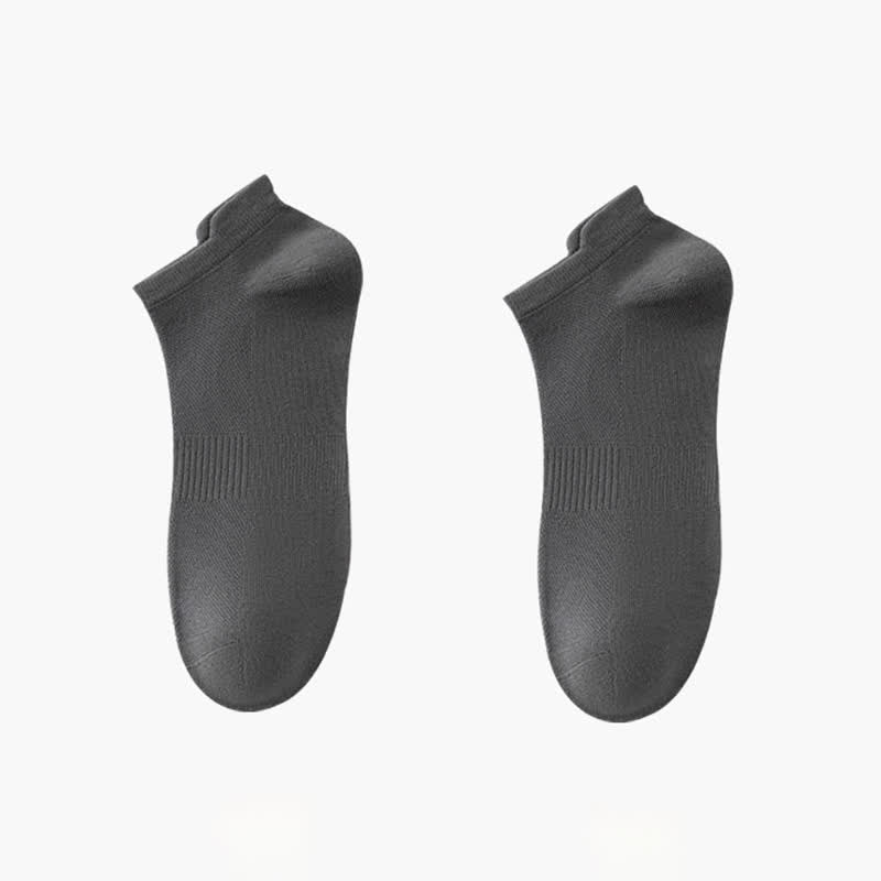 Chaussettes invisibles fines en coton respirant (8 paires) - Gris foncé - EU42-48 (US8.5-13) - image 15
