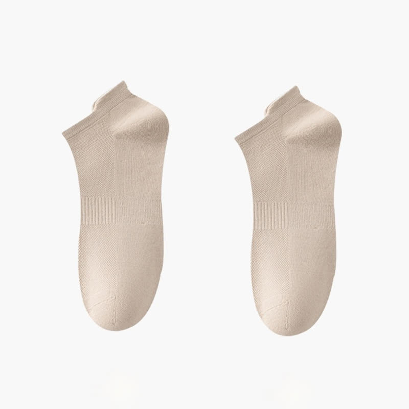 Chaussettes invisibles fines en coton respirant (8 paires) - Kaki - EU42-48 (US8.5-13) - image 13