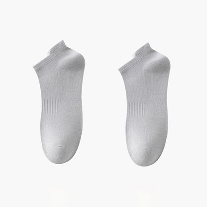 Chaussettes invisibles fines en coton respirant (8 paires) - Gris clair - EU42-48 (US8.5-13) - image 6