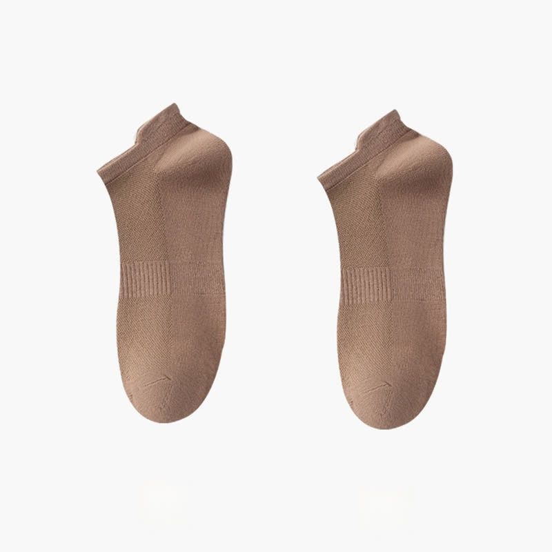 Chaussettes invisibles fines en coton respirant (8 paires) - Café - EU42-48 (US8.5-13) - image 14