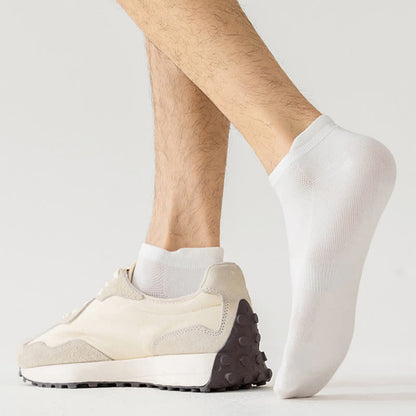 Chaussettes invisibles en coton respirant et fin, grande taille (8 paires)