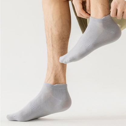 Chaussettes invisibles en coton respirant et fin, grande taille (8 paires)