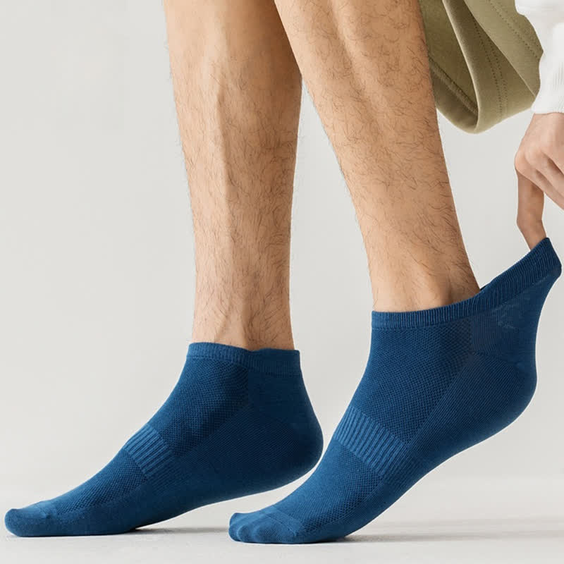 Chaussettes invisibles en coton respirant et fin, grande taille (8 paires)