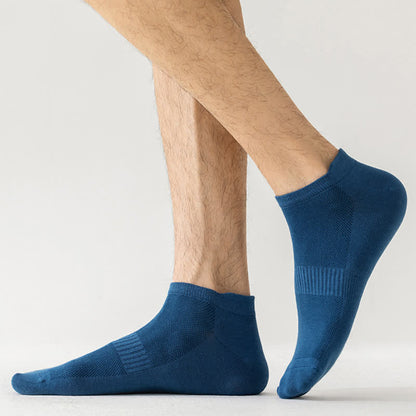 Chaussettes invisibles en coton respirant et fin, grande taille (8 paires)