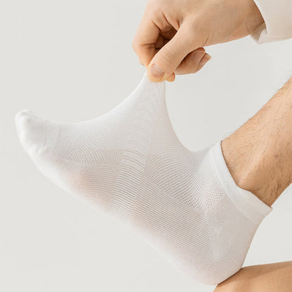 Chaussettes invisibles en coton respirant et fin, grande taille (8 paires)