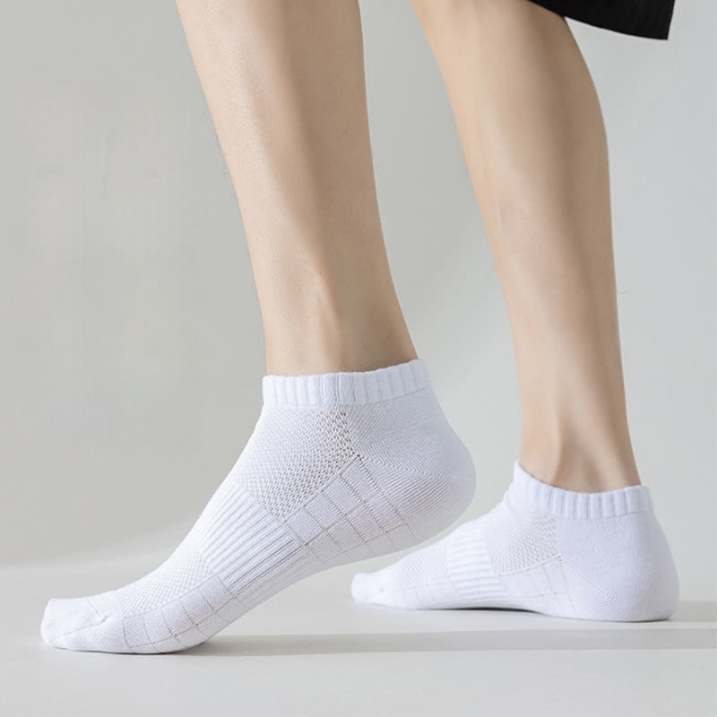 Chaussettes invisibles légères et respirantes en maille de couleur unie, grande taille (6 paires)