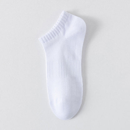 Chaussettes invisibles légères et respirantes en maille, de couleur unie (6 paires) - Blanc - EU44-50 (US10-15) - image 5