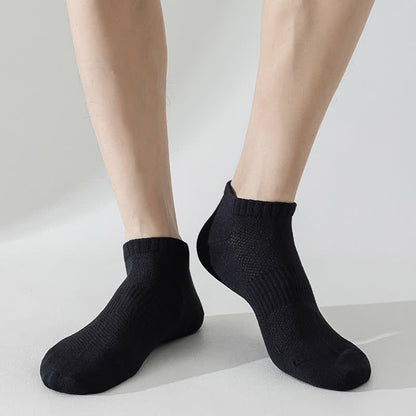 Chaussettes invisibles légères et respirantes en maille de couleur unie, grande taille (6 paires)