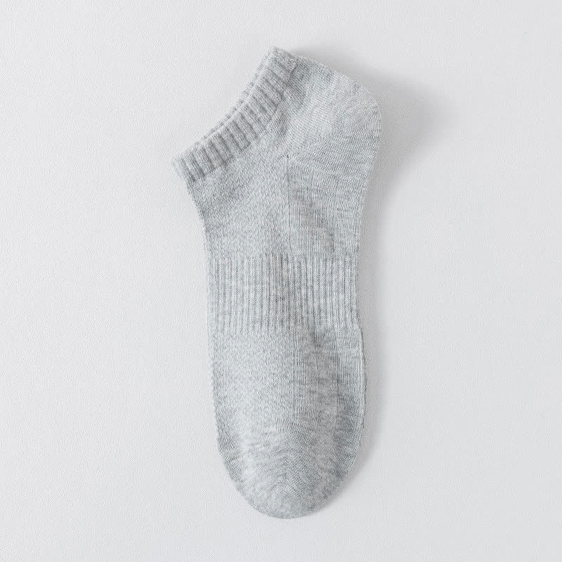 Chaussettes invisibles légères et respirantes en maille de couleur unie, grande taille (6 paires)