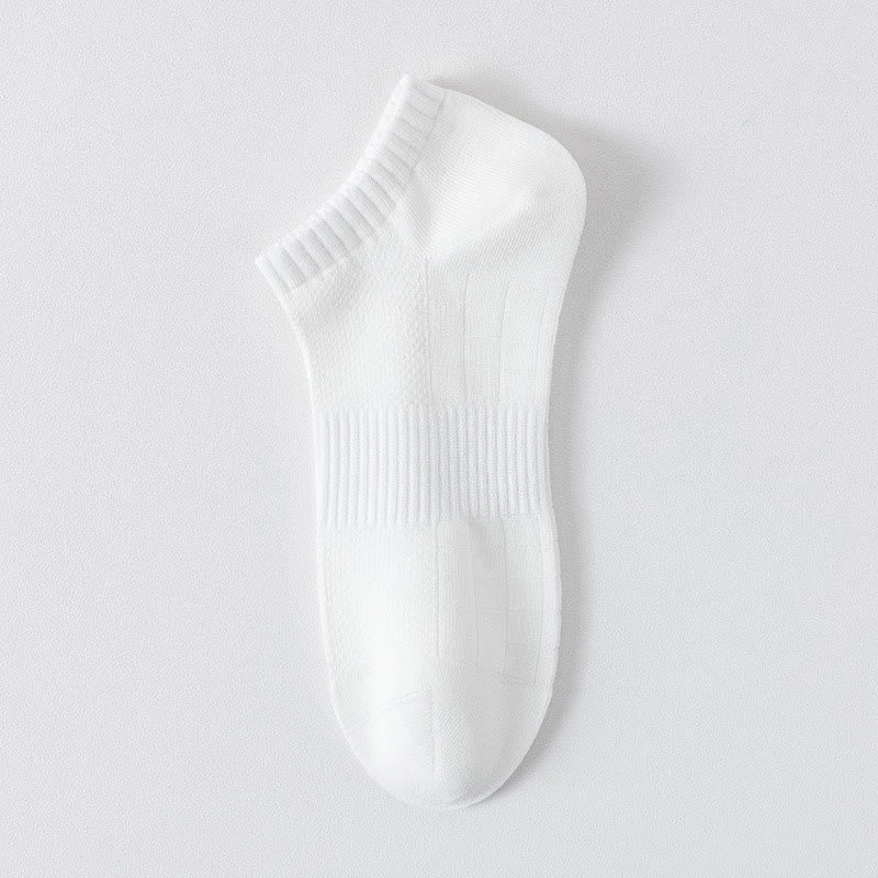 Chaussettes invisibles légères et respirantes en maille, de couleur unie (6 paires) - Blanc cassé - EU44-50 (US10-15) - image 10