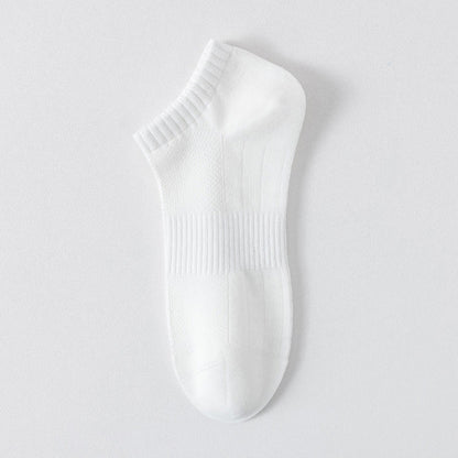 Chaussettes invisibles légères et respirantes en maille, de couleur unie (6 paires) - Blanc cassé - EU44-50 (US10-15) - image 10