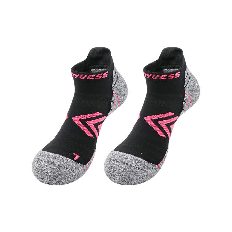 Chaussettes de sport respirantes à motif flèches de couleurs vives (6 paires) - Noir - EU39-44 (US6-10) - image 5