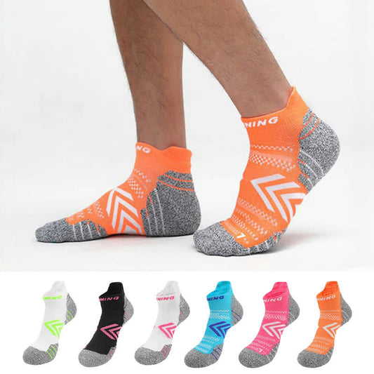 Chaussettes de sport respirantes à motif flèches de couleurs vives (6 paires)