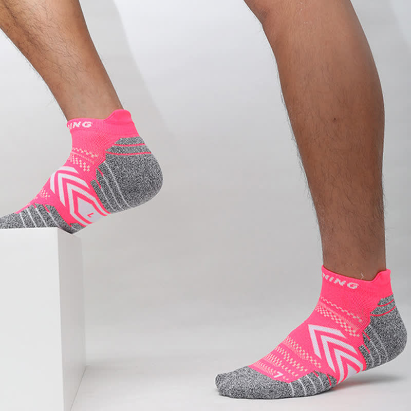 Chaussettes de sport respirantes à motif flèches de couleurs vives (6 paires) - Rose - EU39-44 (US6-10) - image 1